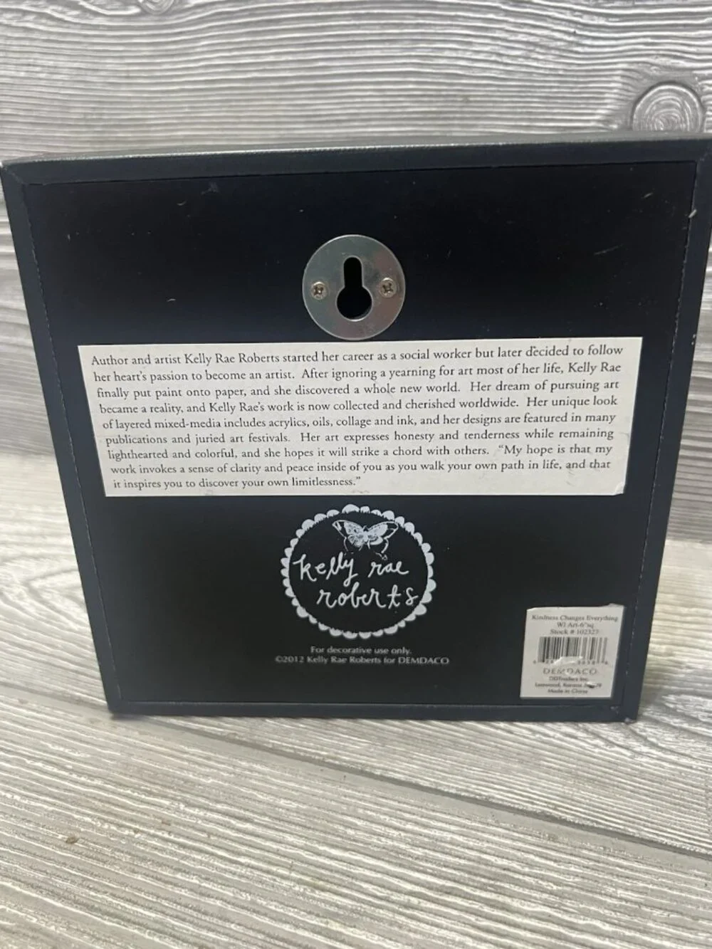 Kelly Rae Roberts Kindness Changes Everything Boho Block Plaque Sign Demdaco 6”